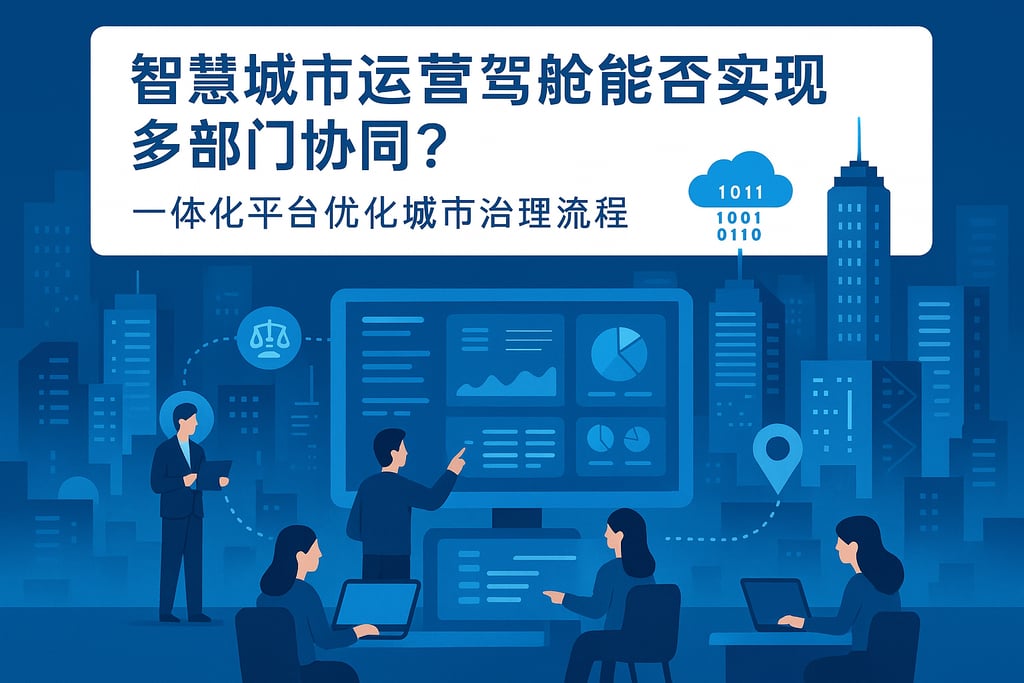 智慧城市运营驾驶舱能否实现多部门协同？一体化平台优化城市治理流程