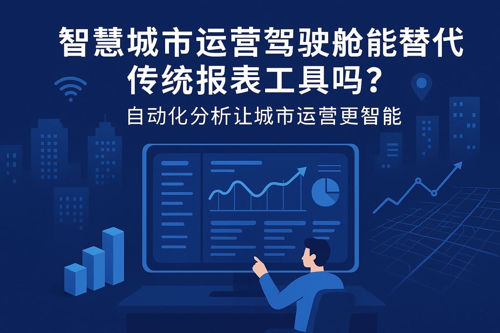 智慧城市运营驾驶舱能替代传统报表工具吗？自动化分析让城市运营更智能