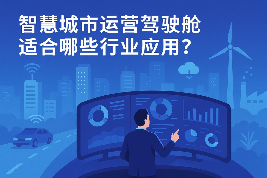 智慧城市运营驾驶舱适合哪些行业应用？交通环保等多场景智能分析全覆盖