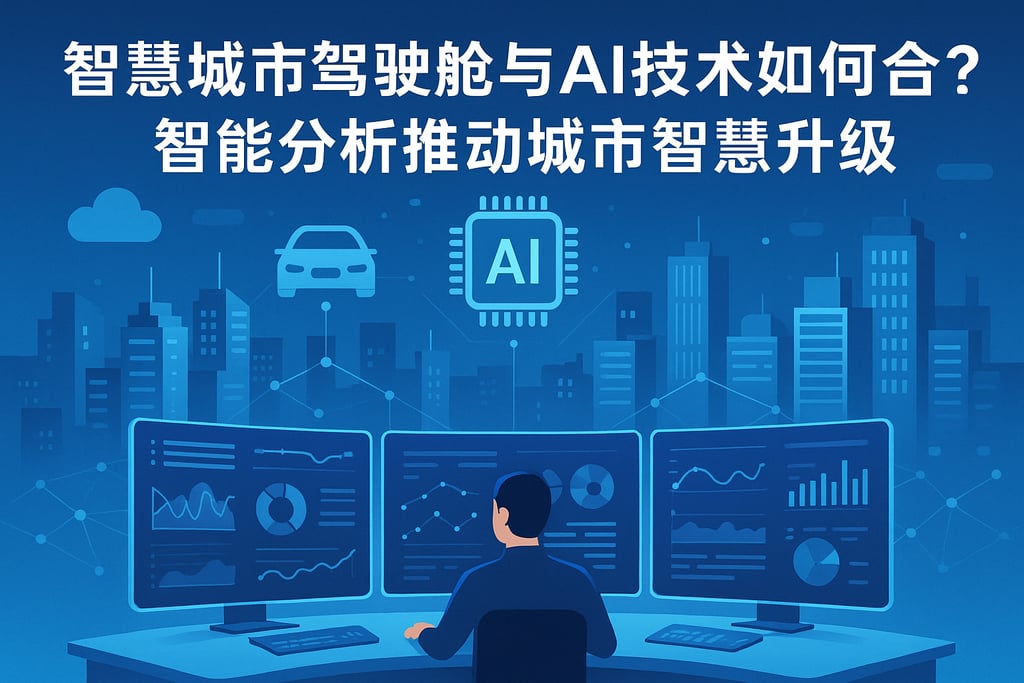 智慧城市驾驶舱与AI技术如何结合？智能分析推动城市智慧升级