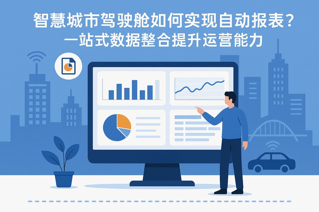 智慧城市驾驶舱如何实现自动报表？一站式数据整合提升运营能力