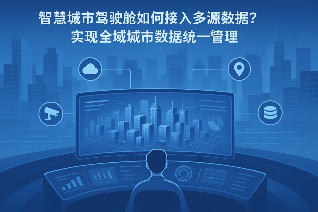 智慧城市驾驶舱如何接入多源数据？实现全域城市数据统一管理