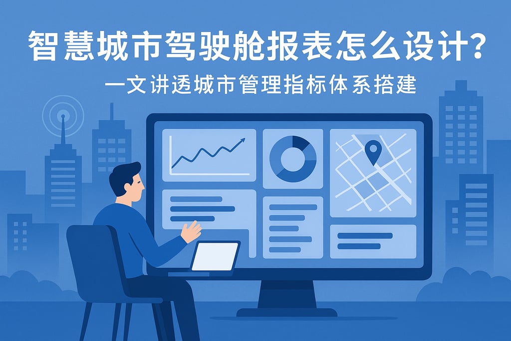 智慧城市驾驶舱报表怎么设计？一文讲透城市管理指标体系搭建