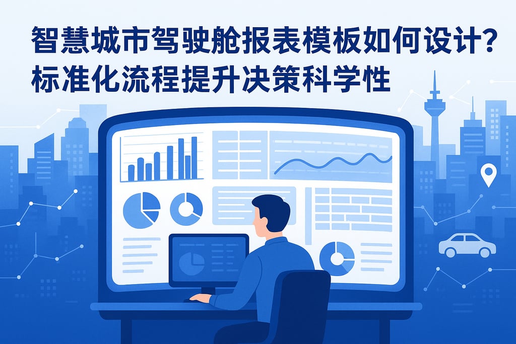智慧城市驾驶舱报表模板如何设计？标准化流程提升决策科学性