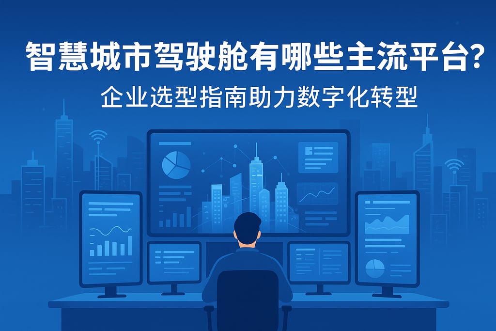智慧城市驾驶舱有哪些主流平台？企业选型指南助力数字化转型