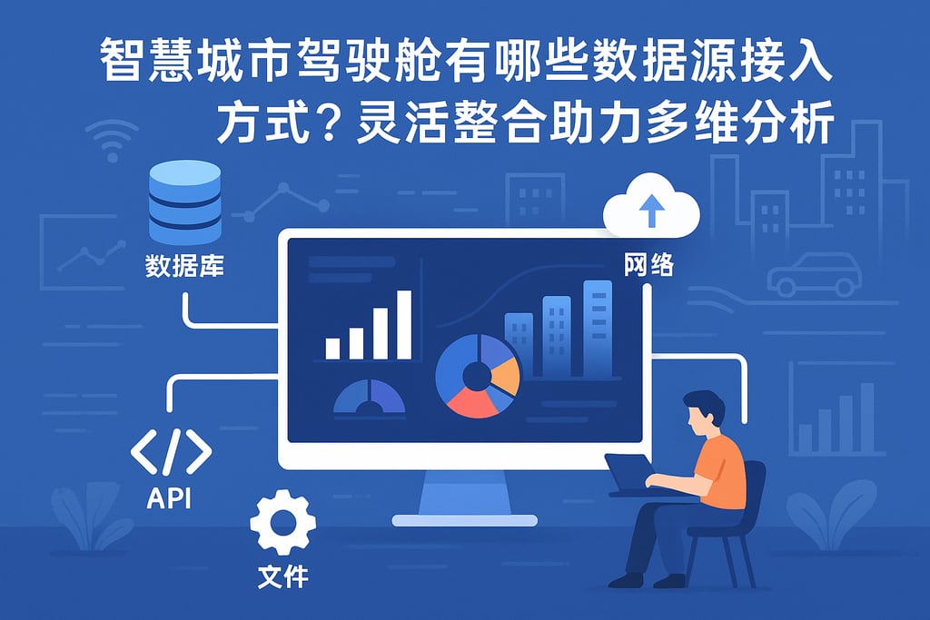 智慧城市驾驶舱有哪些数据源接入方式？灵活整合助力多维分析