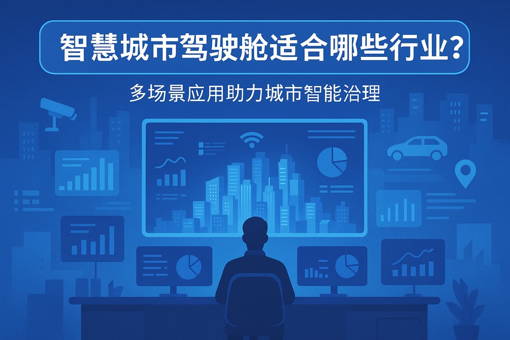 智慧城市驾驶舱适合哪些行业？多场景应用助力城市智能治理