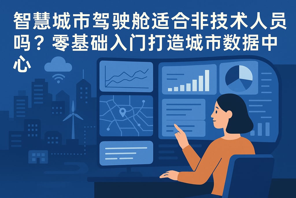 智慧城市驾驶舱适合非技术人员吗？零基础入门打造城市数据中心