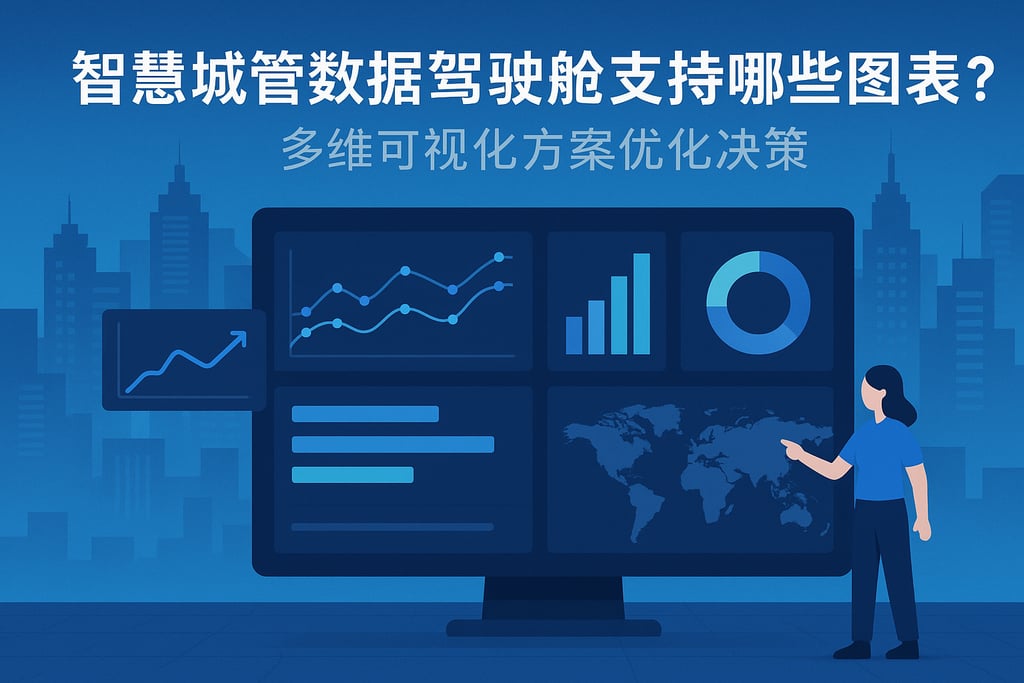 智慧城管数据驾驶舱支持哪些图表？多维可视化方案优化决策