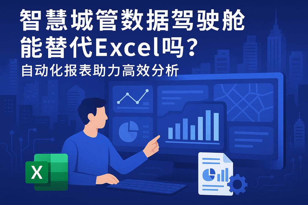 智慧城管数据驾驶舱能替代Excel吗？自动化报表助力高效分析