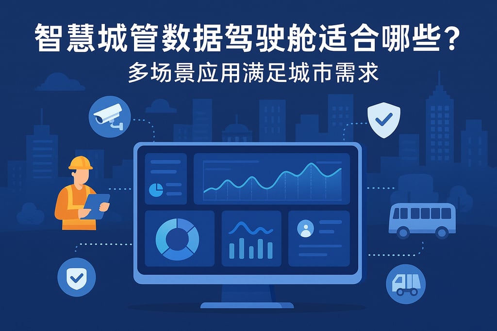 智慧城管数据驾驶舱适合哪些行业？多场景应用满足城市需求