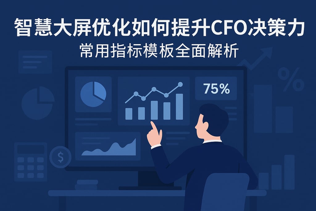 智慧大屏优化如何提升CFO决策力？常用指标模板全面解析