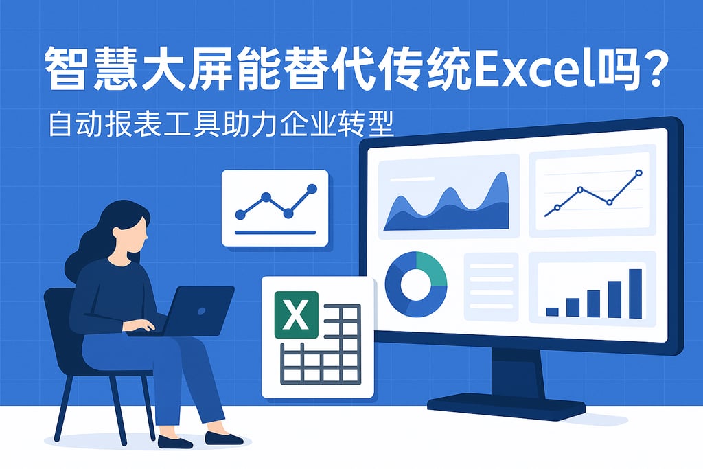 智慧大屏优化能替代传统Excel吗？自动报表工具助力企业转型