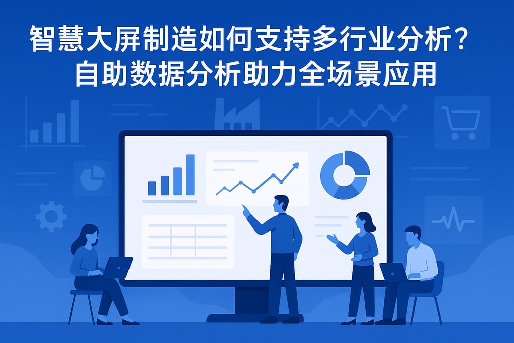 智慧大屏制造如何支持多行业分析？自助数据分析助力全场景应用