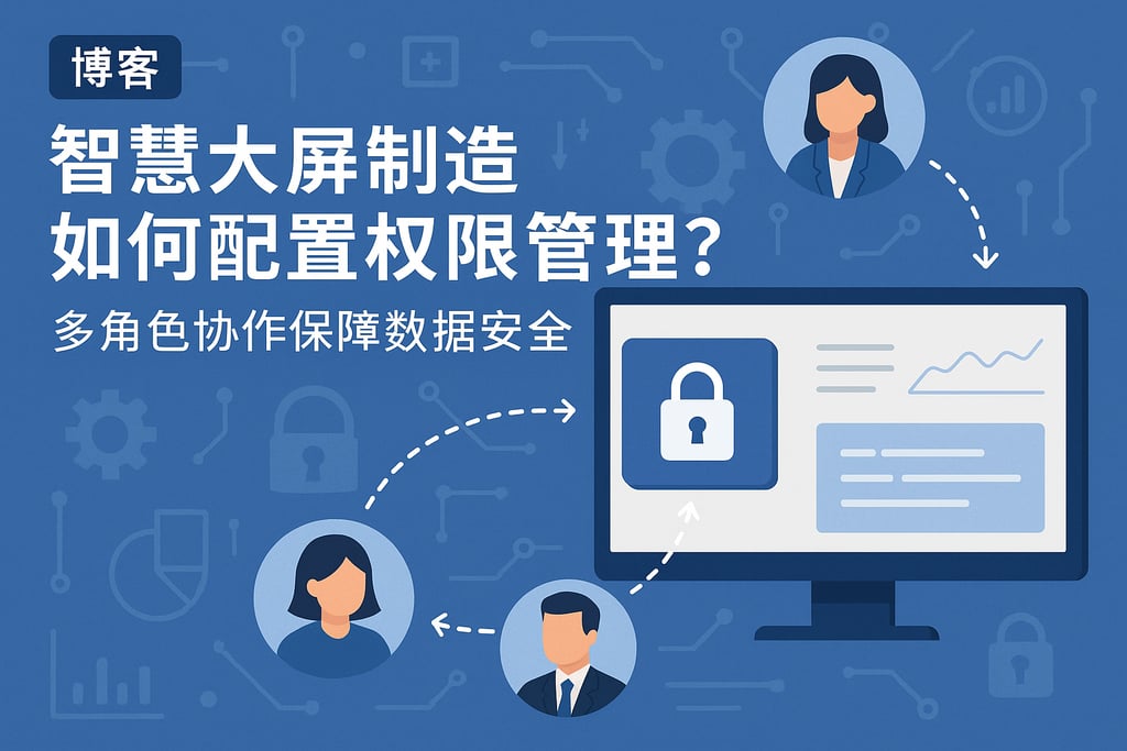 智慧大屏制造如何配置权限管理？多角色协作保障数据安全