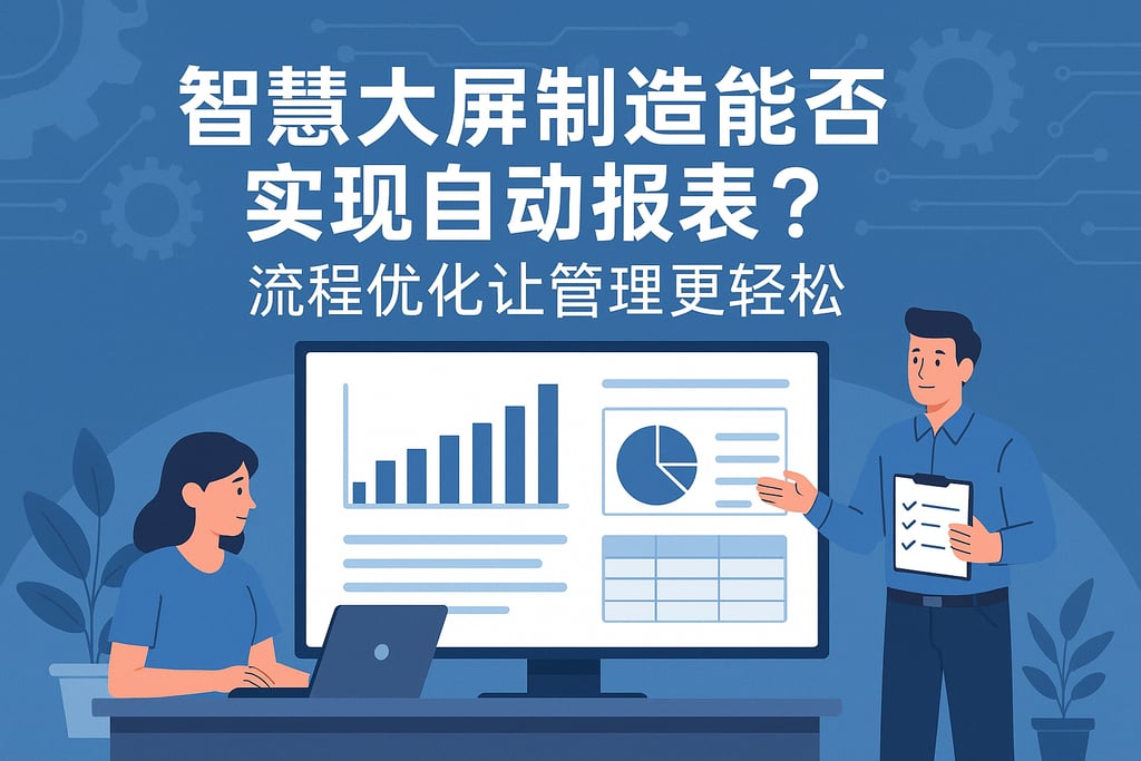 智慧大屏制造能否实现自动报表？流程优化让管理更轻松