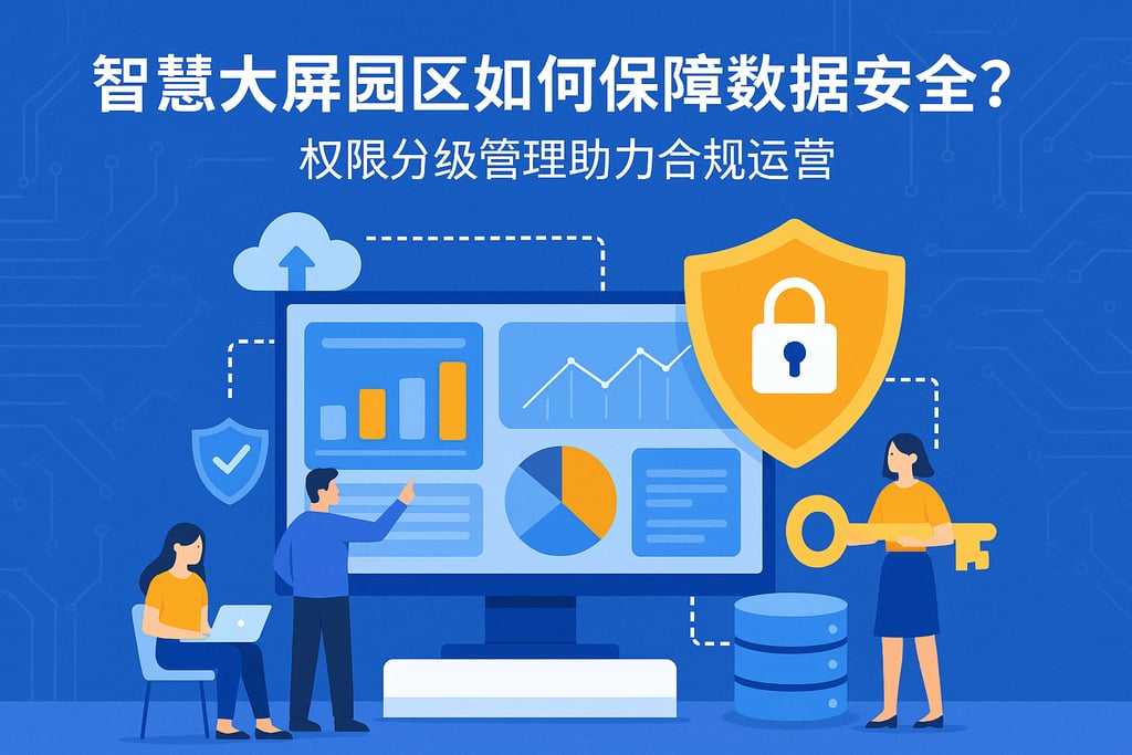 智慧大屏园区如何保障数据安全？权限分级管理助力合规运营