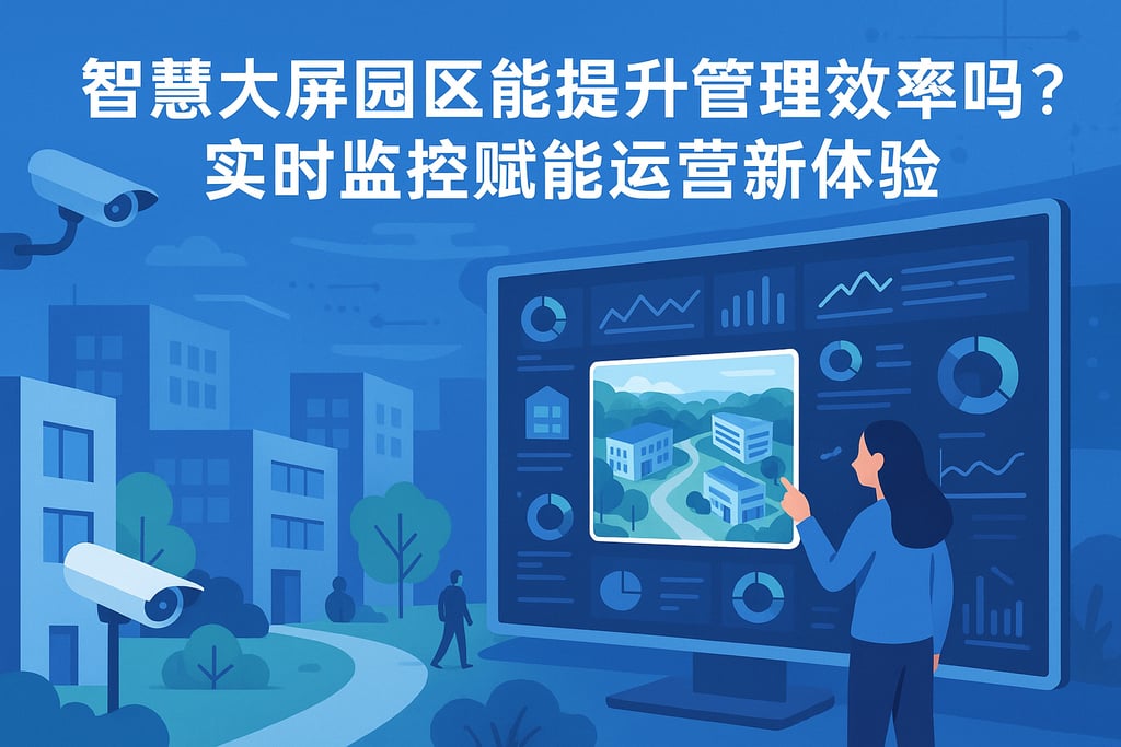 智慧大屏园区能提升管理效率吗？实时监控赋能运营新体验