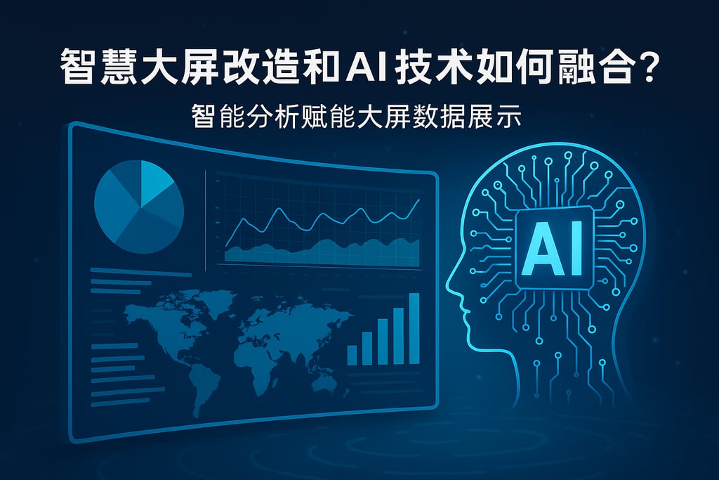 智慧大屏改造和AI技术如何融合？智能分析赋能大屏数据展示