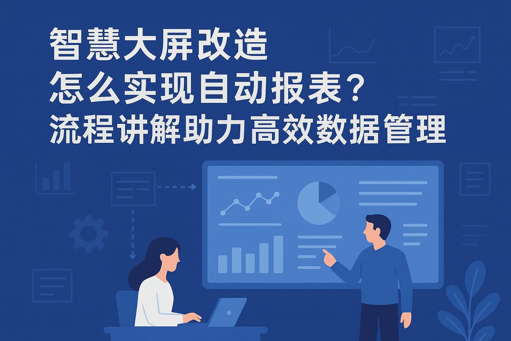 智慧大屏改造怎么实现自动报表？流程讲解助力高效数据管理