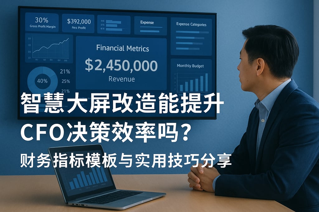 智慧大屏改造能提升CFO决策效率吗？财务指标模板与实用技巧分享
