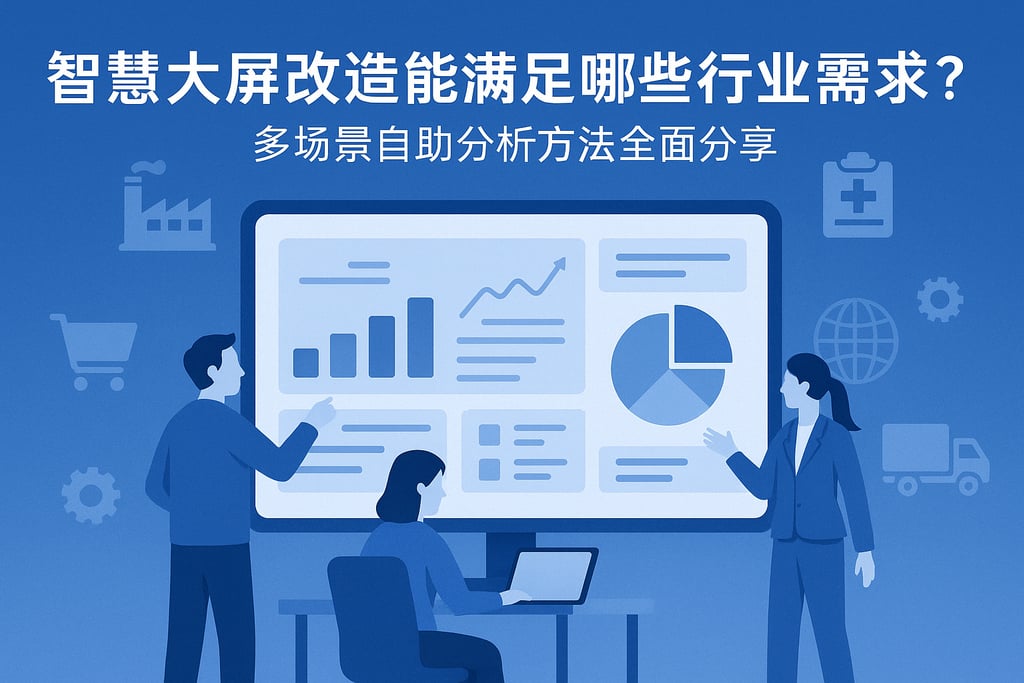 智慧大屏改造能满足哪些行业需求？多场景自助分析方法全面分享