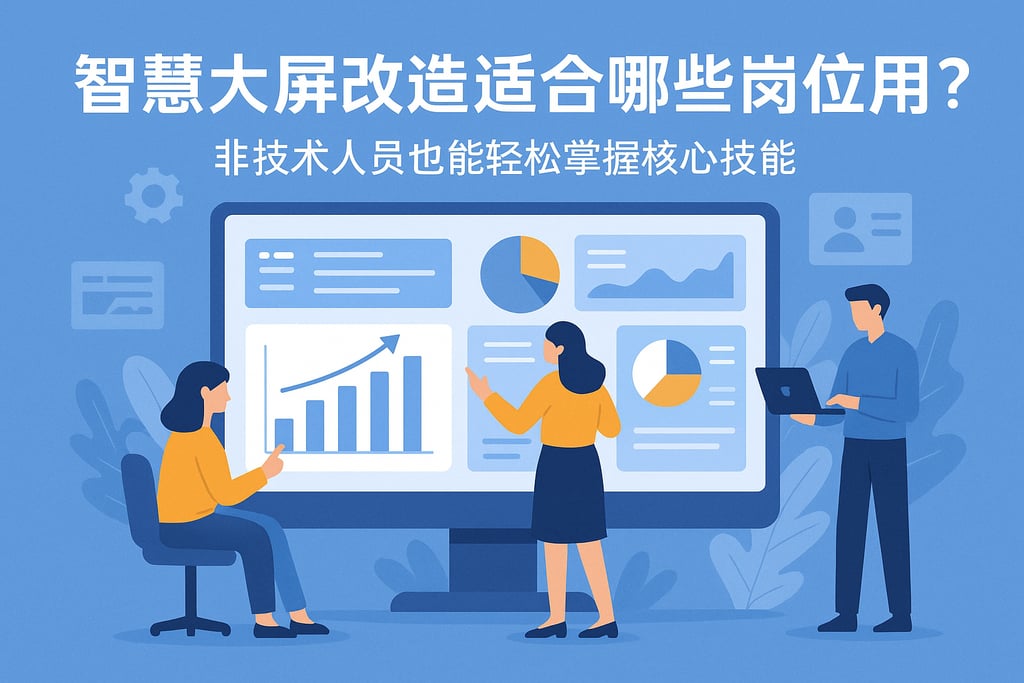 智慧大屏改造适合哪些岗位应用？非技术人员也能轻松掌握核心技能