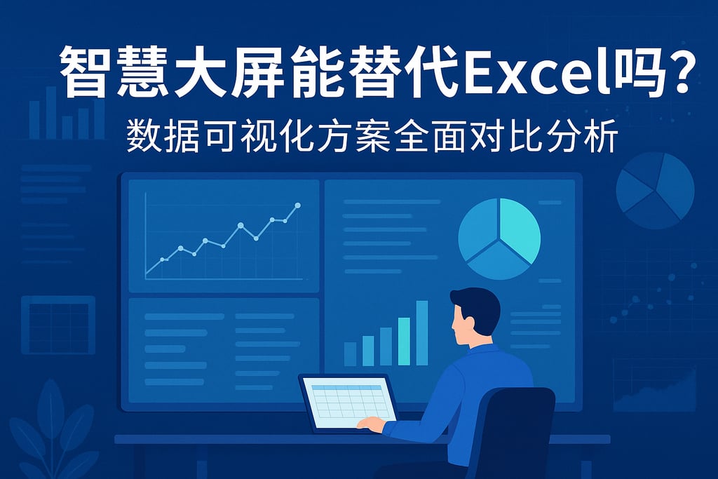 智慧大屏能替代Excel吗？数据可视化方案全面对比分析