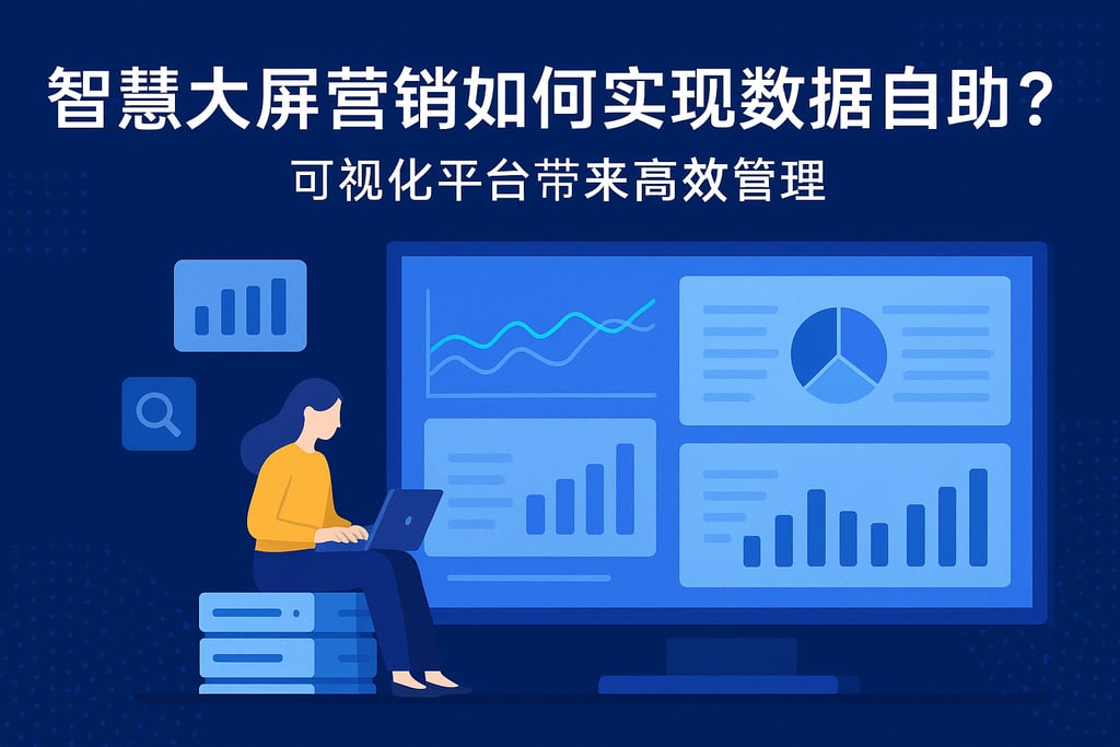 智慧大屏营销如何实现数据自助？可视化平台带来高效管理