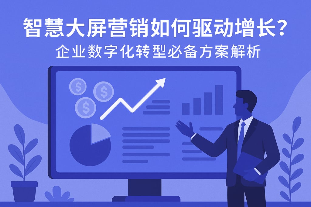 智慧大屏营销如何驱动增长？企业数字化转型必备方案解析