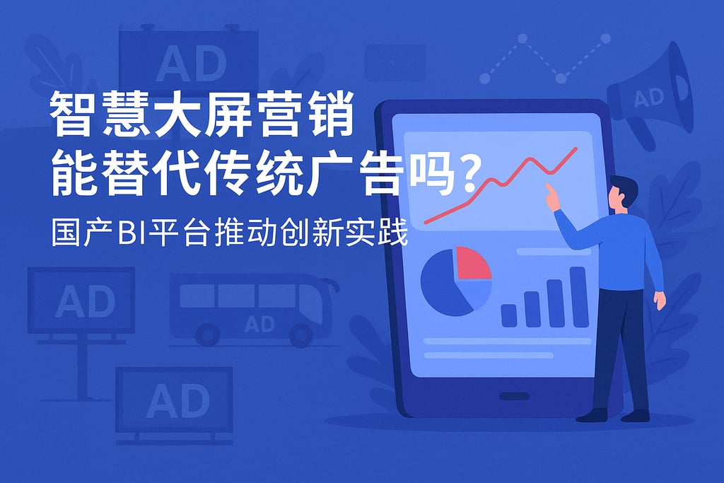 智慧大屏营销能替代传统广告吗？国产BI平台推动创新实践