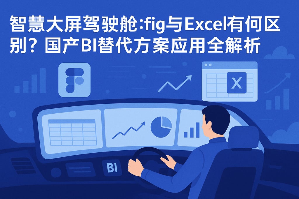 智慧大屏驾驶舱fig与Excel有何区别？国产BI替代方案应用全解析