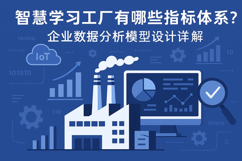 智慧学习工厂有哪些指标体系？企业数据分析模型设计详解