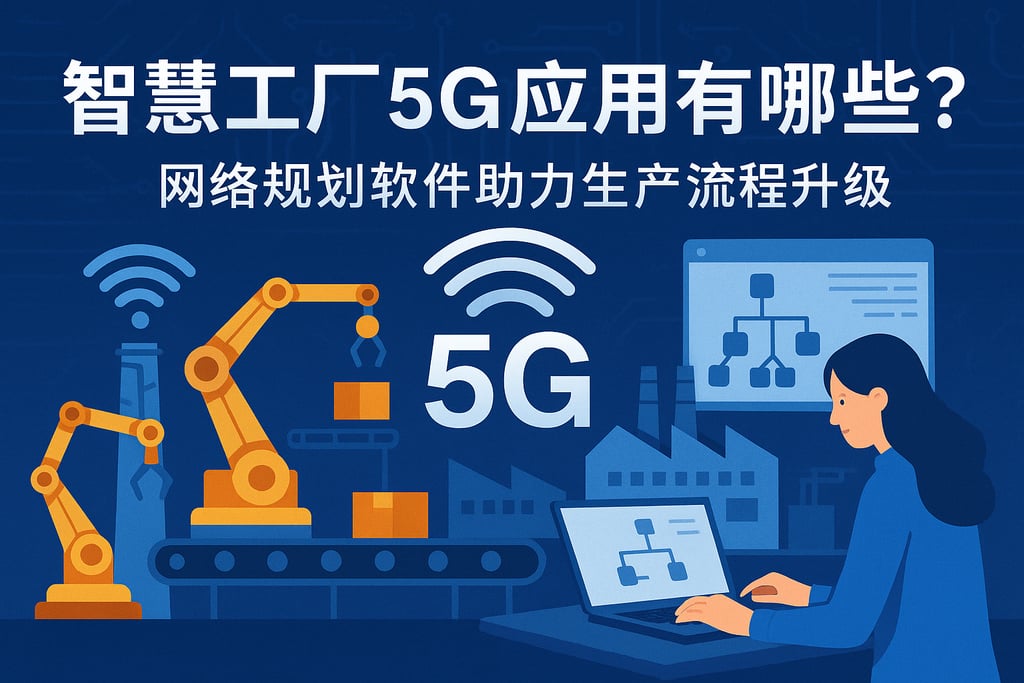 智慧工厂5G应用有哪些？网络规划软件助力生产流程升级