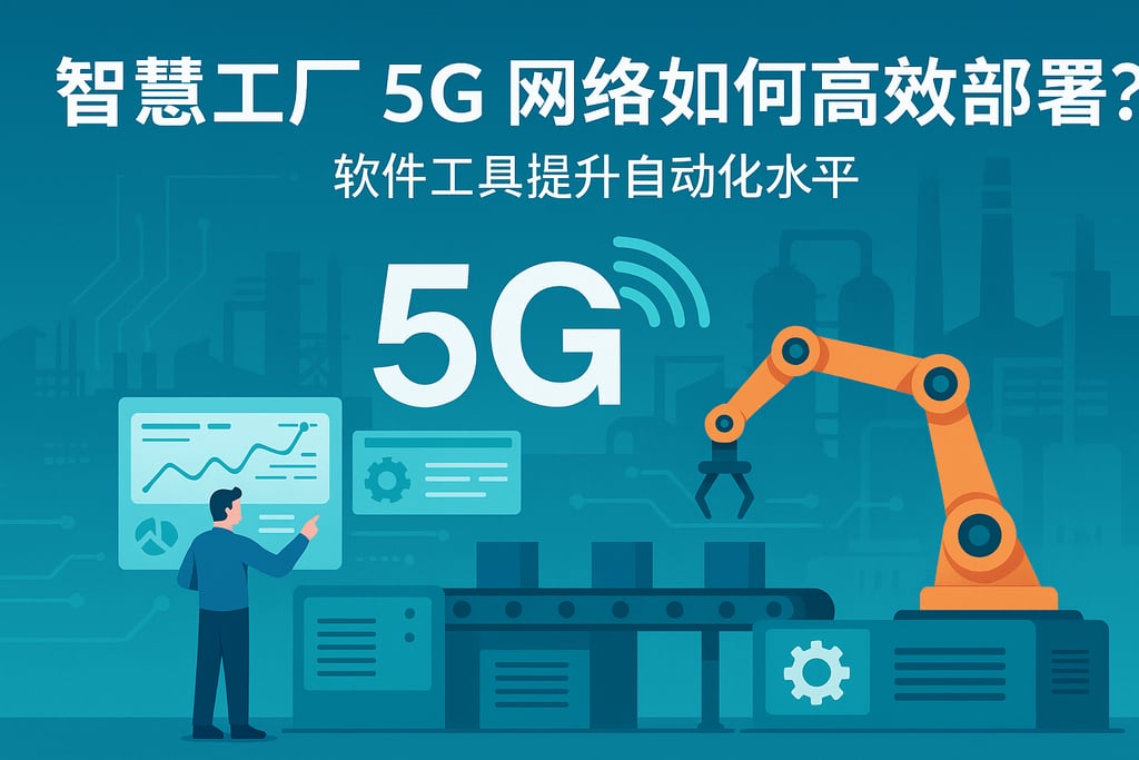 智慧工厂5G网络如何高效部署？软件工具提升自动化水平