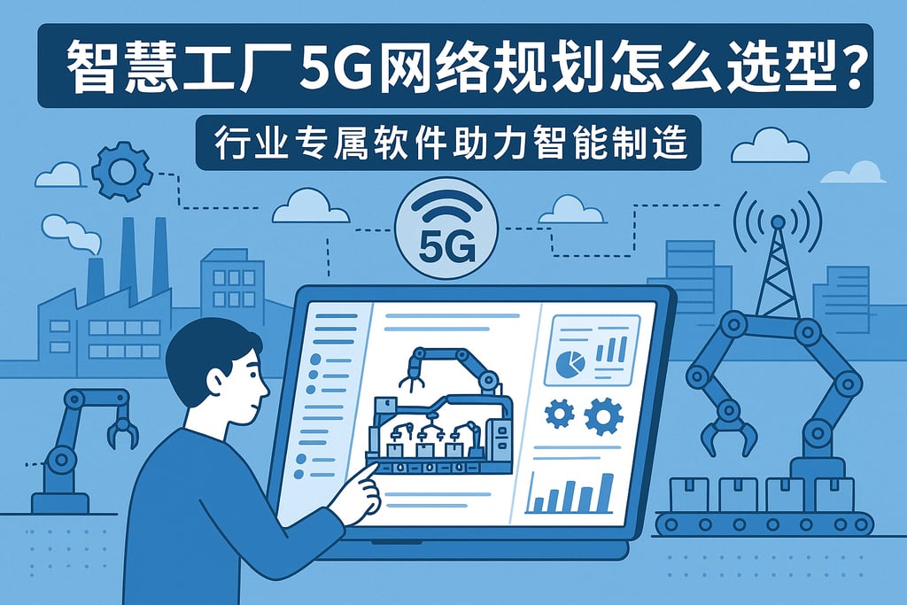 智慧工厂5G网络规划怎么选型？行业专属软件助力智能制造