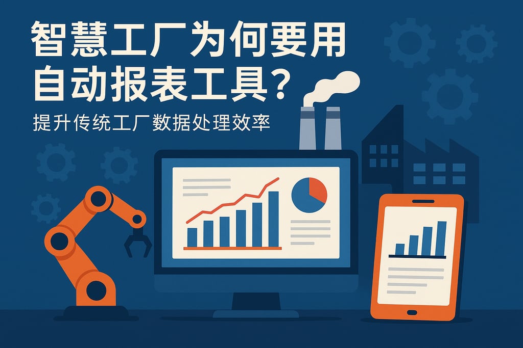 智慧工厂为何要用自动报表工具？提升传统工厂数据处理效率