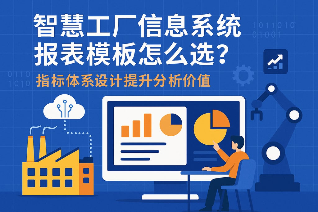 智慧工厂信息系统报表模板怎么选？指标体系设计提升分析价值