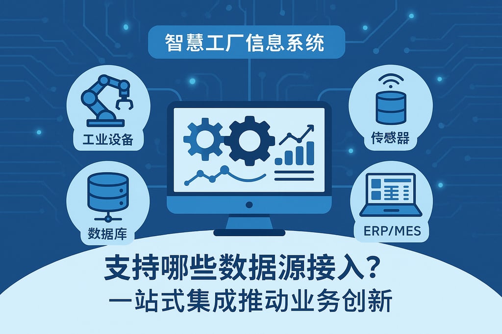 智慧工厂信息系统支持哪些数据源接入？一站式集成推动业务创新