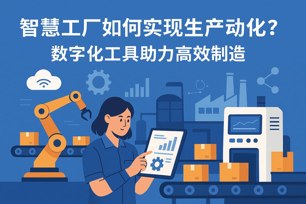 智慧工厂如何实现生产自动化？数字化工具助力高效制造