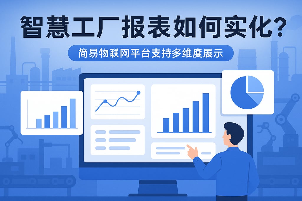 智慧工厂报表如何实现可视化？繁易物联网平台支持多维度展示