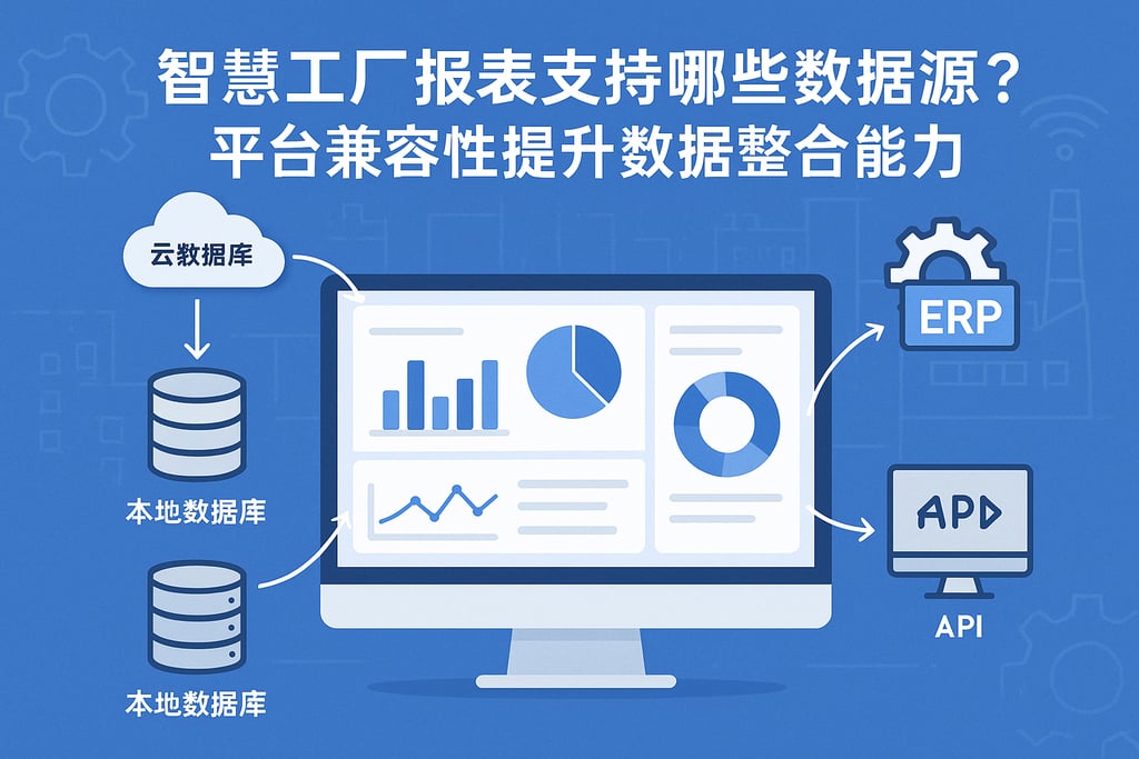 智慧工厂报表支持哪些数据源？平台兼容性提升数据整合能力