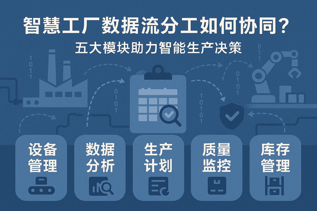 智慧工厂数据流分工如何协同？五大模块助力智能生产决策