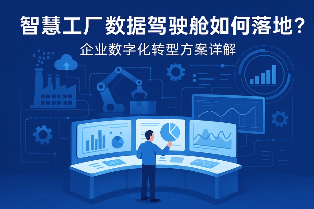 智慧工厂数据驾驶舱如何落地？企业数字化转型方案详解