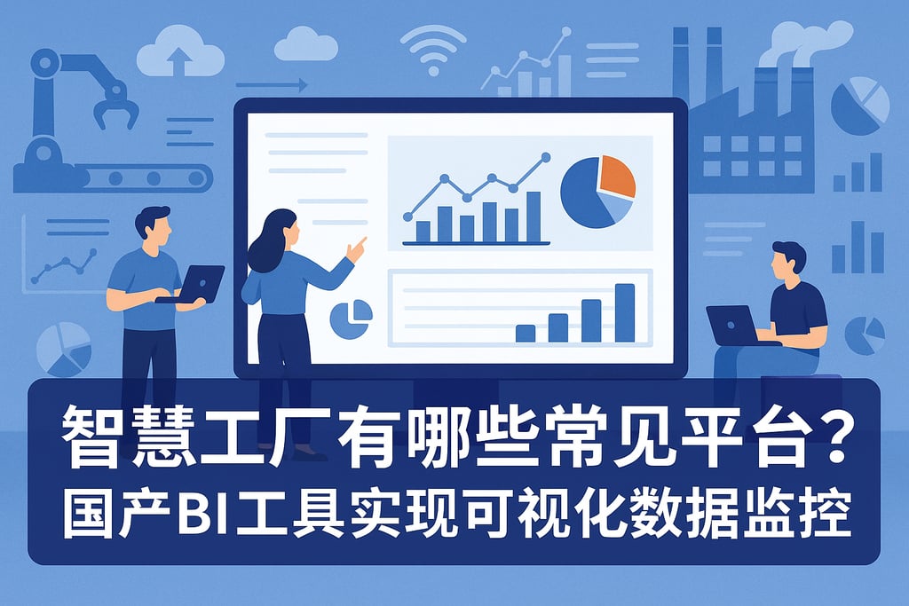 智慧工厂有哪些常见平台？国产BI工具实现可视化数据监控