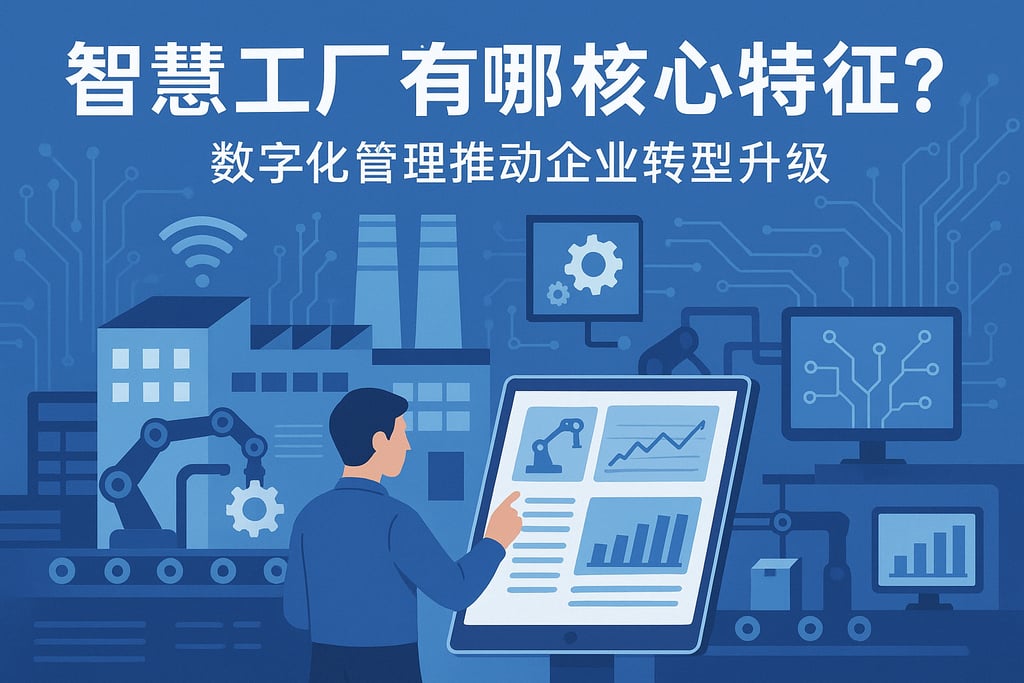 智慧工厂有哪些核心特征？数字化管理推动企业转型升级