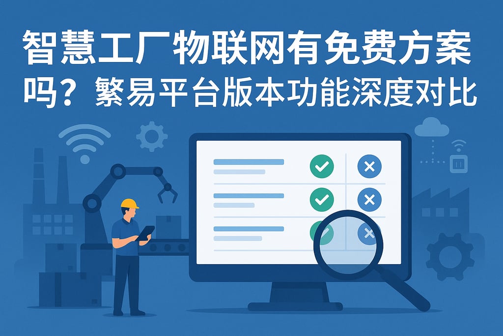 智慧工厂物联网有免费方案吗？繁易平台版本功能深度对比