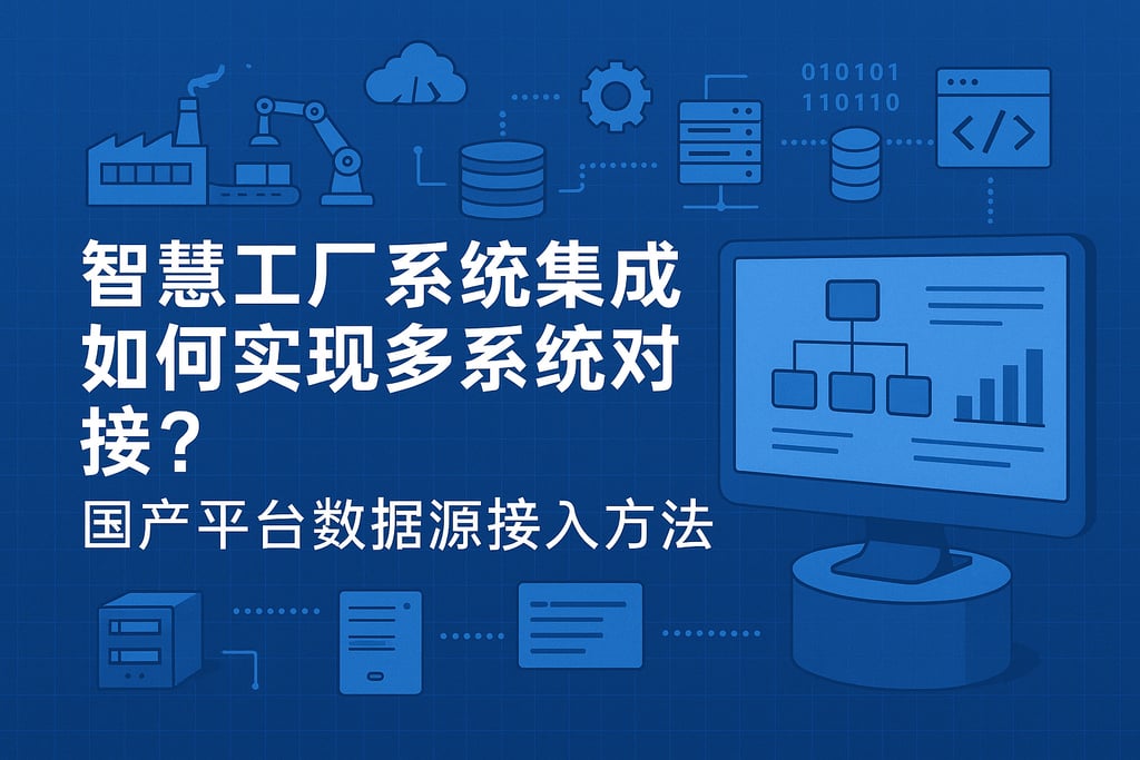 智慧工厂系统集成如何实现多系统对接？国产平台数据源接入方法
