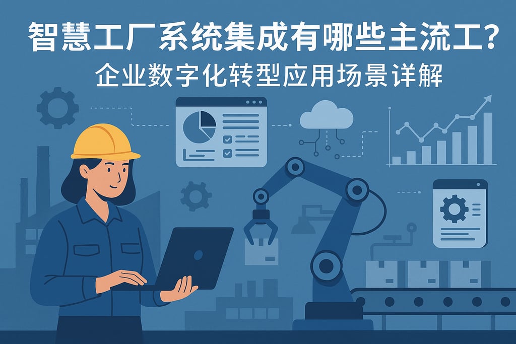智慧工厂系统集成有哪些主流工具？企业数字化转型应用场景详解