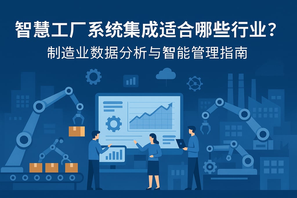 智慧工厂系统集成适合哪些行业？制造业数据分析与智能管理指南